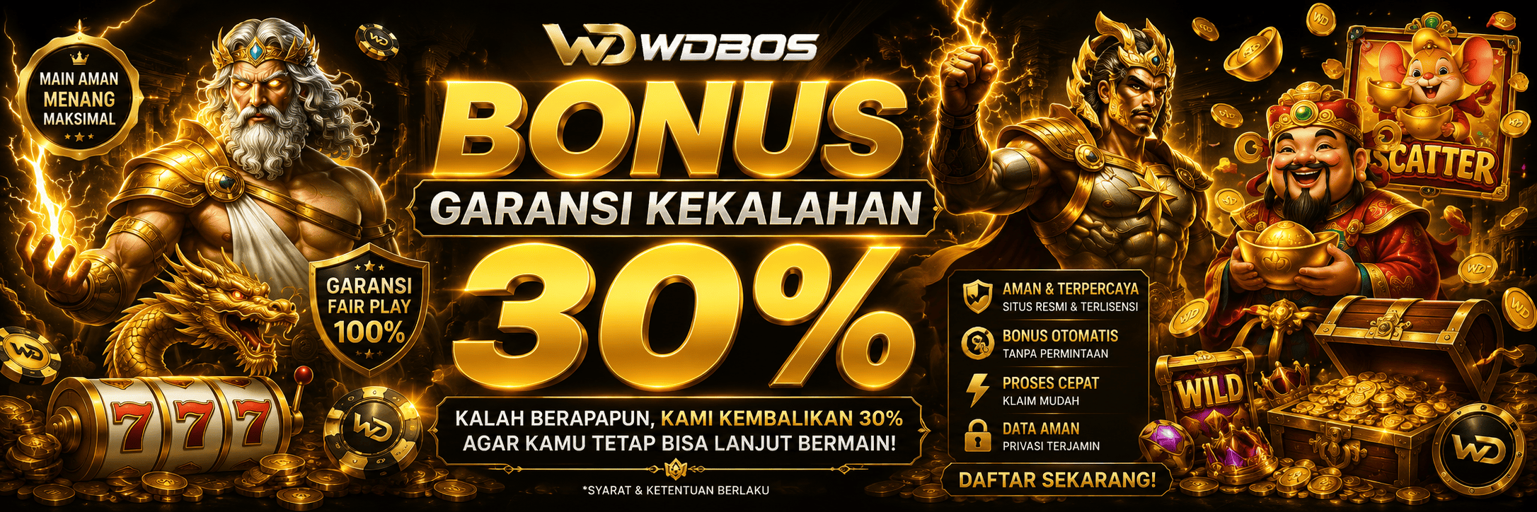 WDBOS - Situs Slot Online Terpercaya, Gacor & Jackpot Maxwin 2026 promo