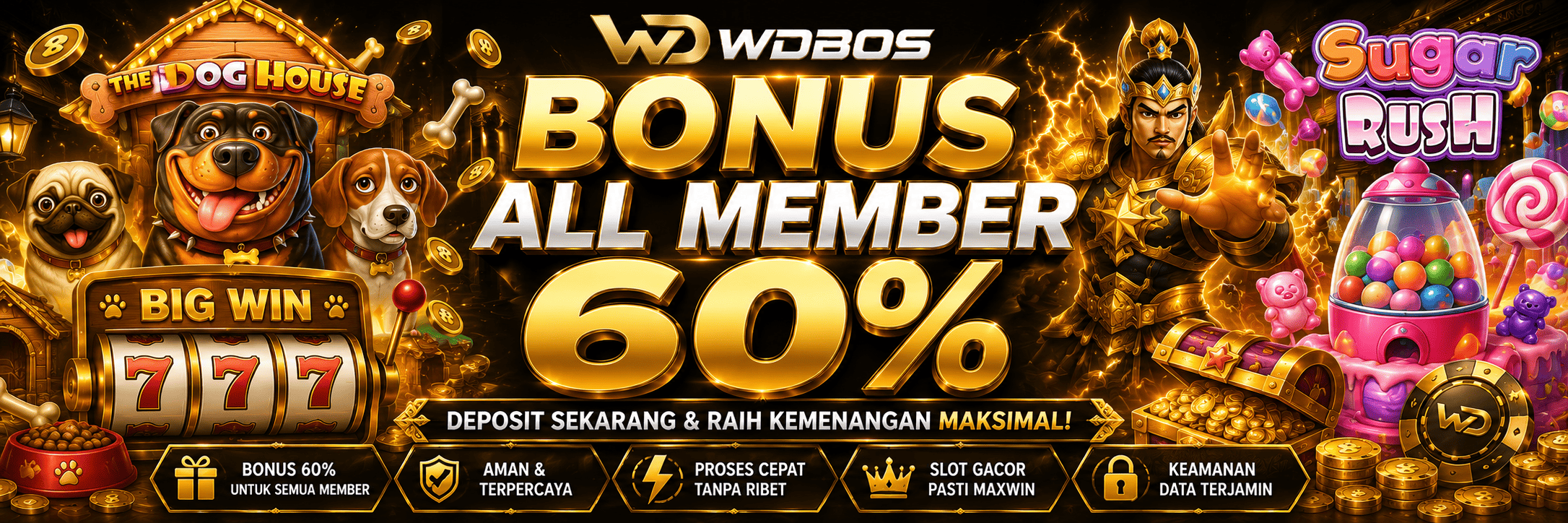 BONUS 60%